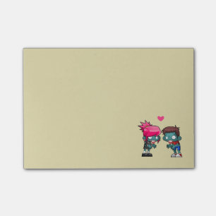 Een Schattigee Zombie Paar Illustratie Post-it® Notes