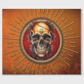 Een schedel cadeaupapier (Vlak)