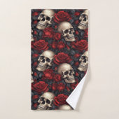 Een schedel en Rozen serie Design 10 Bad Handdoek (Handdoek)
