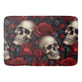 Een schedel en Rozen serie Design 10 Badmat (Voorkant)