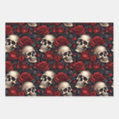 Een schedel en Rozen serie Design 10 Inpakpapier Vel (Voorkant 2)