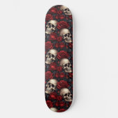 Een schedel en Rozen serie Design 10 Persoonlijk Skateboard (Voorkant)