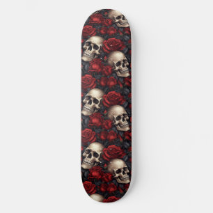 Een schedel en Rozen serie Design 10 Persoonlijk Skateboard
