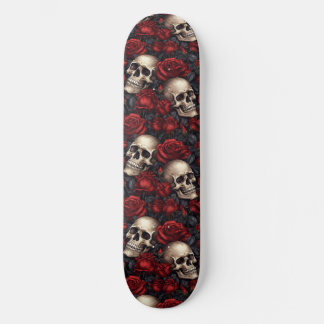 Een schedel en Rozen serie Design 10 Persoonlijk Skateboard