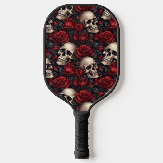 Een schedel en Rozen serie Design 10 Pickleball Paddle (Voorkant)