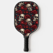 Een schedel en Rozen serie Design 10 Pickleball Paddle (Achterkant)