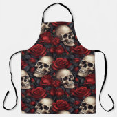 Een schedel en Rozen serie Design 10 Schort (Voorkant)