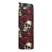 Een schedel en Rozen serie Design 10 Thermosbeker (Geroteerd rechts)