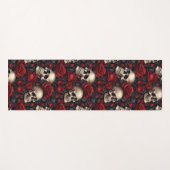 Een schedel en Rozen serie Design 10 Yogamat (Voorkant (horizontaal))