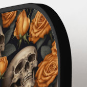 Een schedel en Rozen serie Design 11 Pickleball Paddle (Links Detail)