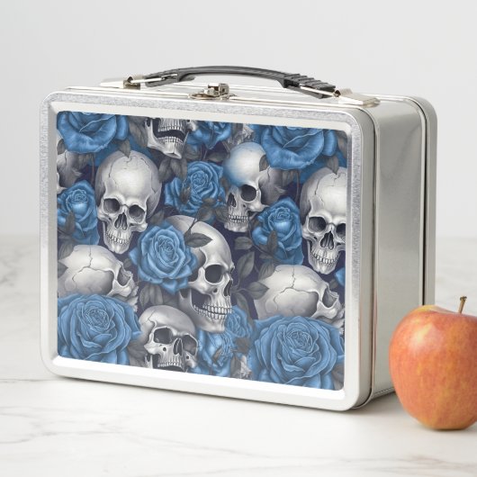 Een schedel en Rozen serie Design 12 (In situ)