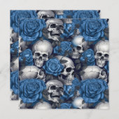 Een schedel en Rozen serie Design 12 (Voorkant / Achterkant)