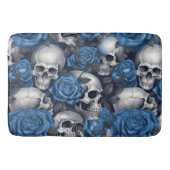 Een schedel en Rozen serie Design 12 Badmat (Voorkant)