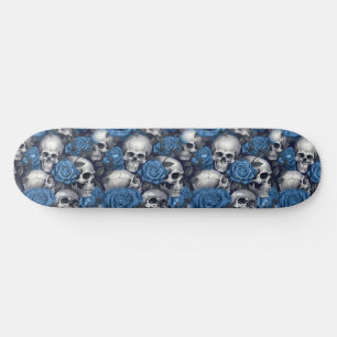 Een schedel en Rozen serie Design 12 Persoonlijk Skateboard