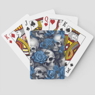 Een schedel en Rozen serie Design 12 Pokerkaarten