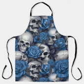 Een schedel en Rozen serie Design 12 Schort (Voorkant)