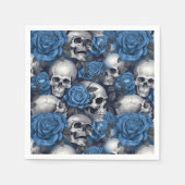 Een schedel en Rozen serie Design 12 Servet (Voorkant)