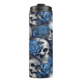 Een schedel en Rozen serie Design 12 Thermosbeker (Voorkant)
