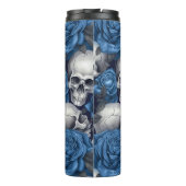 Een schedel en Rozen serie Design 12 Thermosbeker (Achterkant)