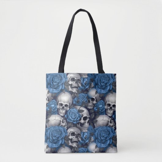 Een schedel en Rozen serie Design 12 Tote Bag (Voorkant)
