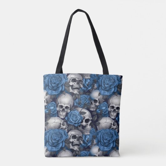 Een schedel en Rozen serie Design 12 Tote Bag (Achterkant)