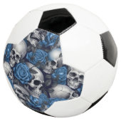 Een schedel en Rozen serie Design 12 Voetbal (Drie kwart)