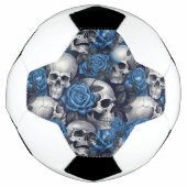 Een schedel en Rozen serie Design 12 Voetbal (Voorkant)