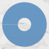 Een schedel en Rozen serie Design 12 Wijnglaslabel (Achterkant)