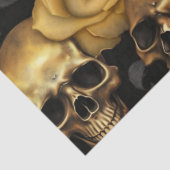 Een schedel en Rozen serie Design 2 Tissuepapier (Detail)