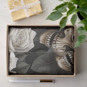 Een schedel en Rozen serie Design 3 Tissuepapier (Geschenk)