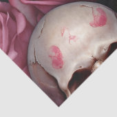 Een schedel en Rozen serie Design 4 Tissuepapier (Detail)