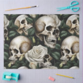 Een Schedel en Rozen Serie Design 7 Tissuepapier (Craft)