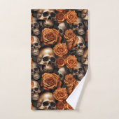Een Schedel en Rozen Serie Design 9 Bad Handdoek (Handdoek)