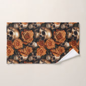Een Schedel en Rozen Serie Design 9 Bad Handdoek (Handdoek)