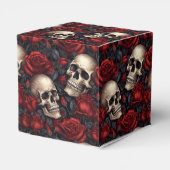 Een Schedel en Rozen Serie Ontwerp 10 Bedankdoosjes (Achterkant)