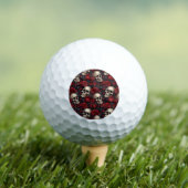 Een Schedel en Rozen Serie Ontwerp 10 Golfballen (Insitu Shirt)