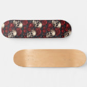 Een Schedel en Rozen Serie Ontwerp 10 Persoonlijk Skateboard (Horizontaal)