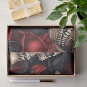 Een Schedel en Rozen Serie Ontwerp 10 Tissuepapier (Geschenk)