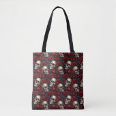 Een Schedel en Rozen Serie Ontwerp 10 Tote Bag (Voorkant)