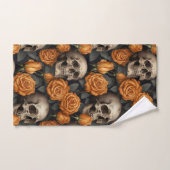 Een Schedel en Rozen Serie Ontwerp 11 Bad Handdoek (Handdoek)