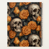 Een Schedel en Rozen Serie Ontwerp 11 Planner (Achterkant)