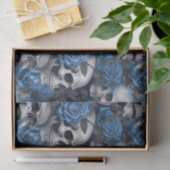 Een Schedel en Rozen Serie Ontwerp 12 Tissuepapier (Geschenk)