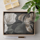 Een Schedel en Rozen Serie Ontwerp 3 Tissuepapier (Geschenk)