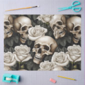 Een Schedel en Rozen Serie Ontwerp 3 Tissuepapier (Craft)