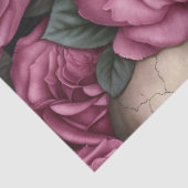 Een Schedel en Rozen Serie Ontwerp 5 Tissuepapier (Detail)