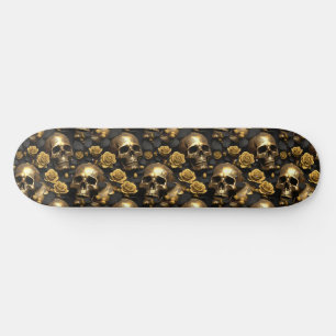 Een Schedel en Rozen Serie Ontwerp 8 Persoonlijk Skateboard