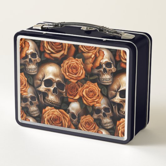 Een schedel en Rozen serie ontwerp 9 (Achterkant)