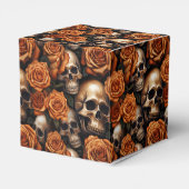 Een schedel en Rozen serie ontwerp 9 Bedankdoosjes (Achterkant)