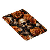 Een schedel en Rozen serie ontwerp 9 Magneet (Rechterzijde)