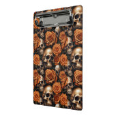 Een schedel en Rozen serie ontwerp 9 Mini Klembord (Angled2)